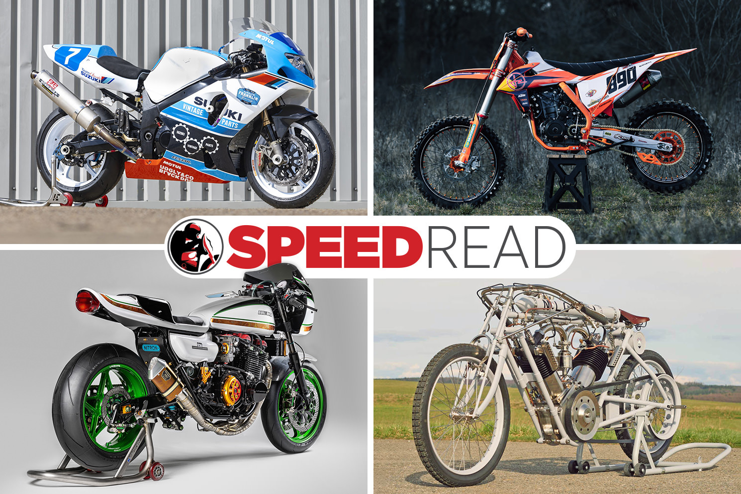 The latest motorcycle news, customs and race bikes.